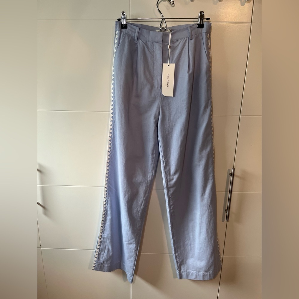 NWT MON RENN Anthropologie Lisle Pant Size M/10